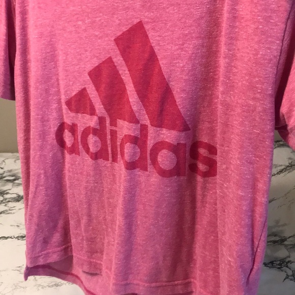 #addidas pink semi crop top! - Picture 2 of 3